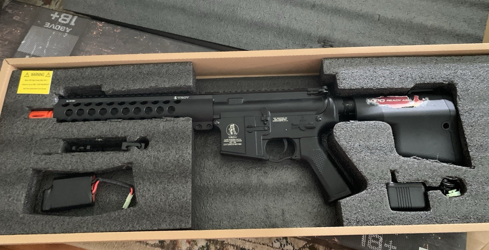 Echo1 Troy Industries Full Metal TRX10 Battle Rifle AEG Airsoft Gun JP-120