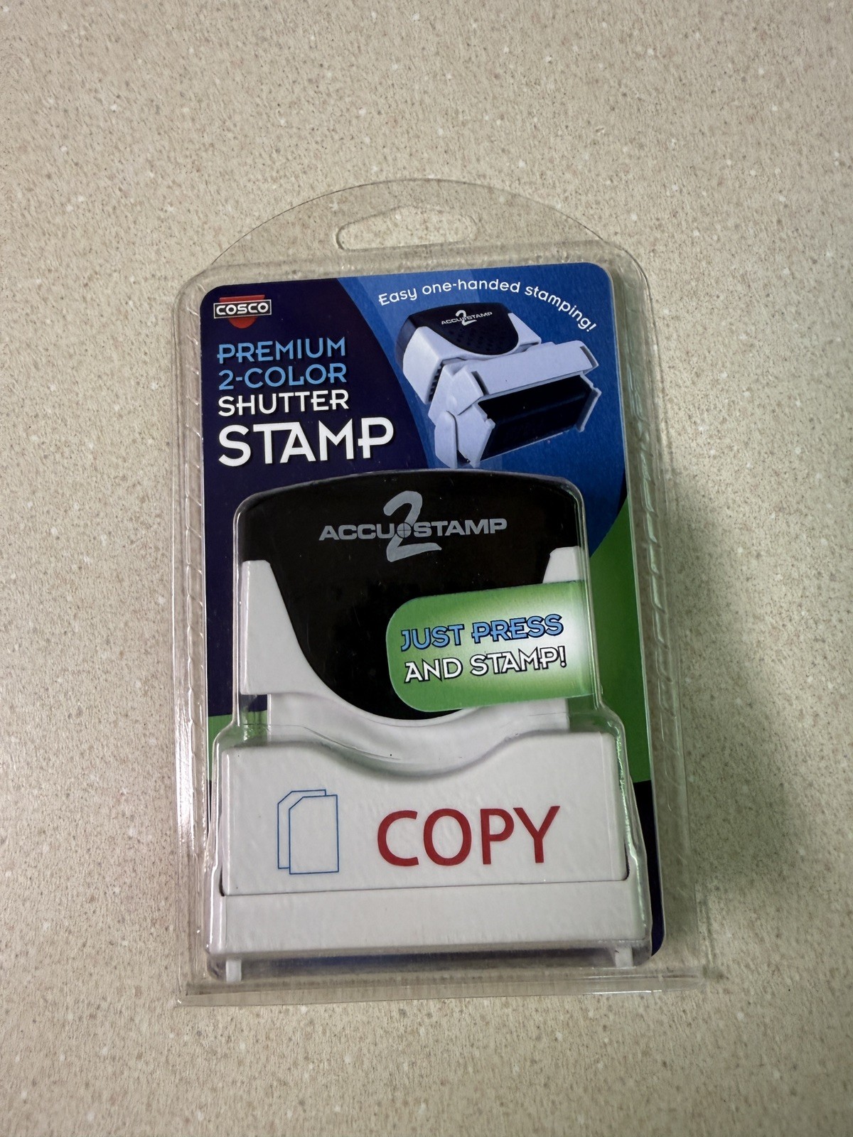 Copy Stamping Premium 2 Color Shutter COPY Stamp Office Easy Stamper