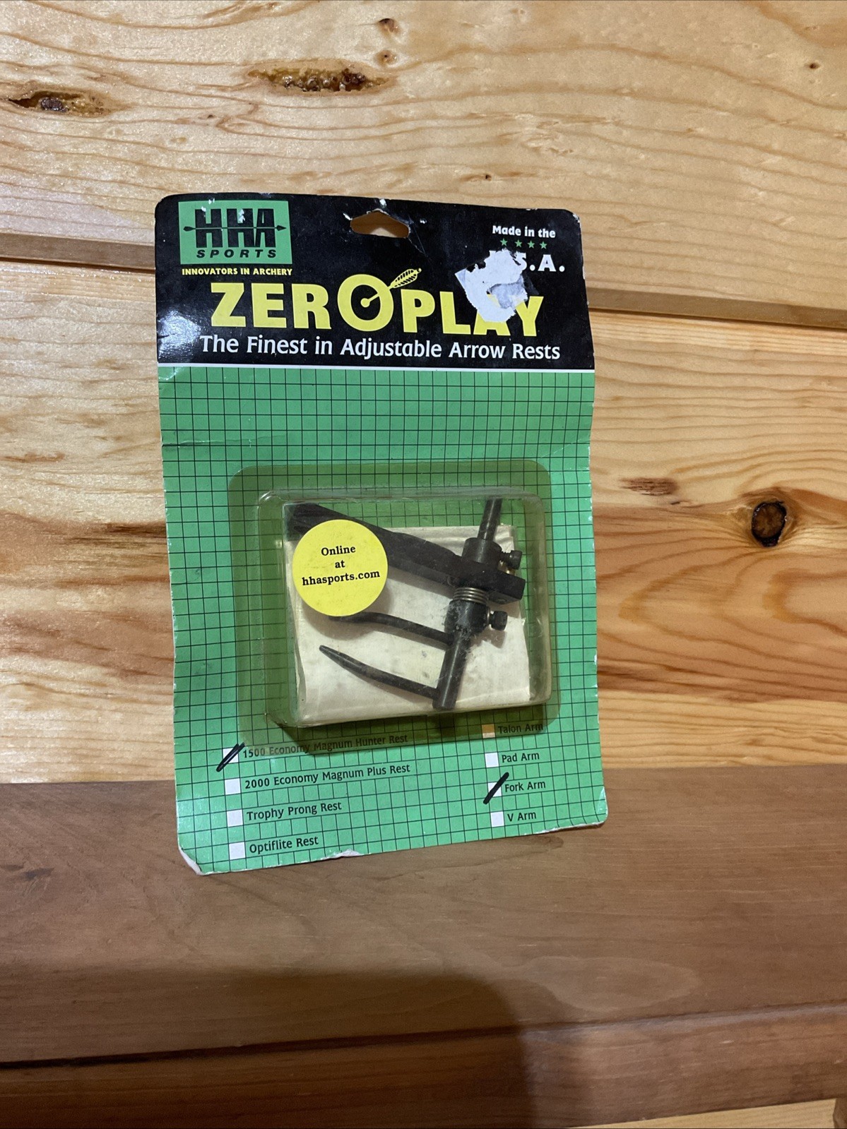 HHA Sports Zero Play 1500 Economy Magnum Hunter Arrow Rest - RH Prong Style NOS