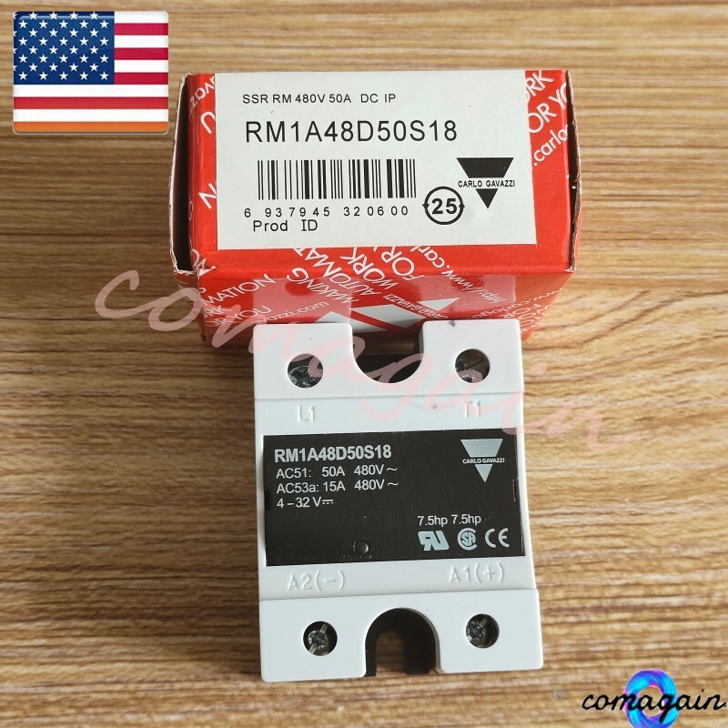 New SSR Solid State Relay 4-32V 50A 480V Fits For Carlo Gavazzi RM1A48D50S18