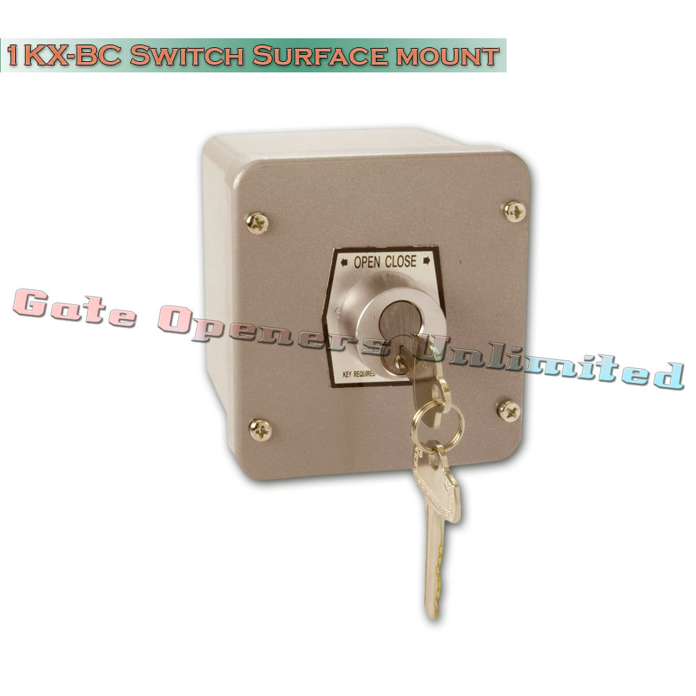 MMTC - 1KX-BC Exterior Tamperproof Open-Close Cylinder Key Switch Surface Mount