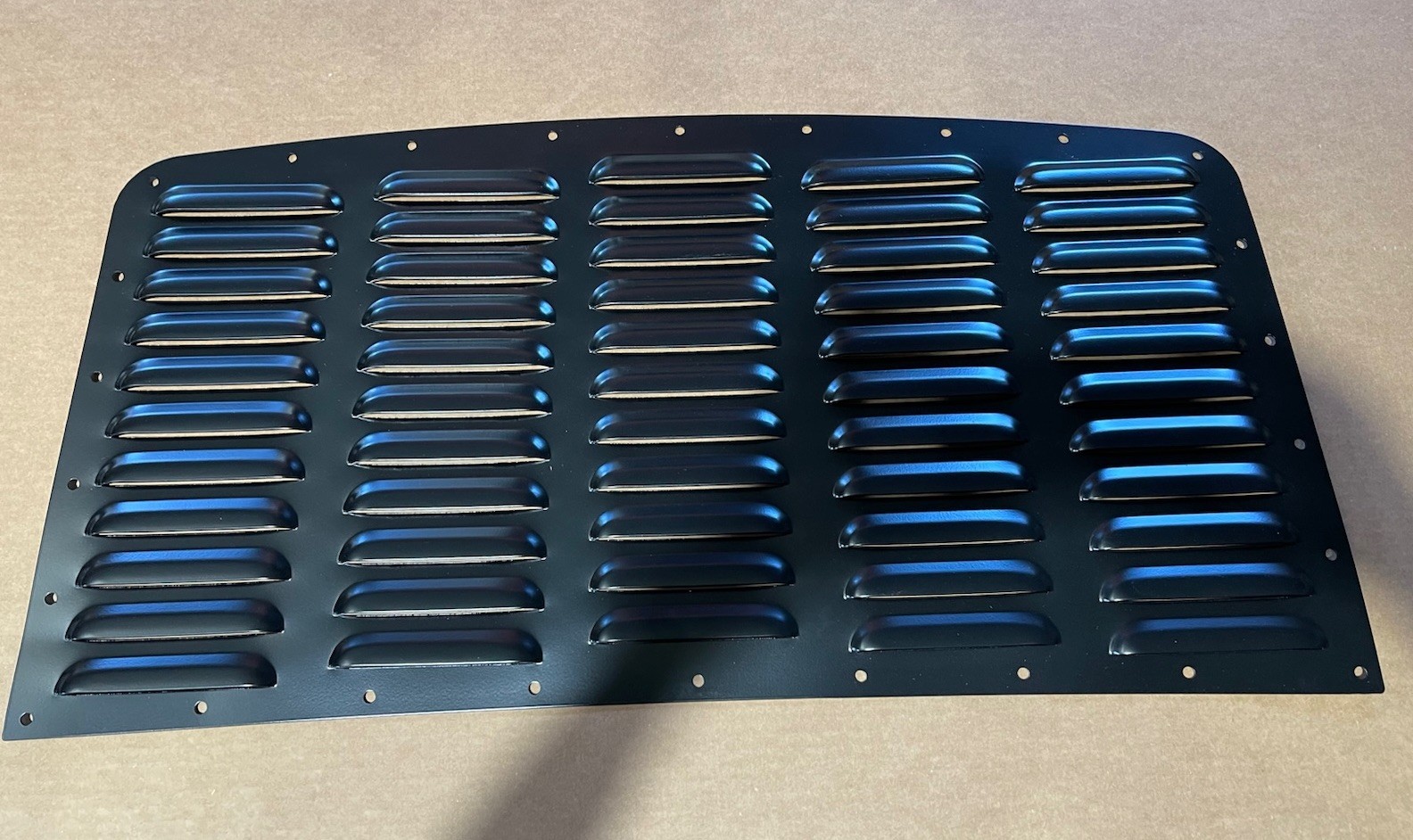 Black Hummer H3 5" Louvered Aluminum Bolt-on Louver Kit Hood by Rodlouvers