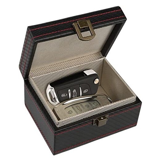 Faraday Box, [4 Keys Capacity] RFID Box for Car Keys, Faraday Key Fob Small