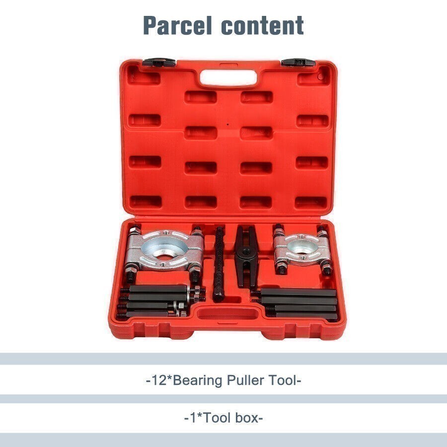 12PCS Heavy Duty Bearing Separator Removal Tool Kit Wheel Hub Axle Puller - Set