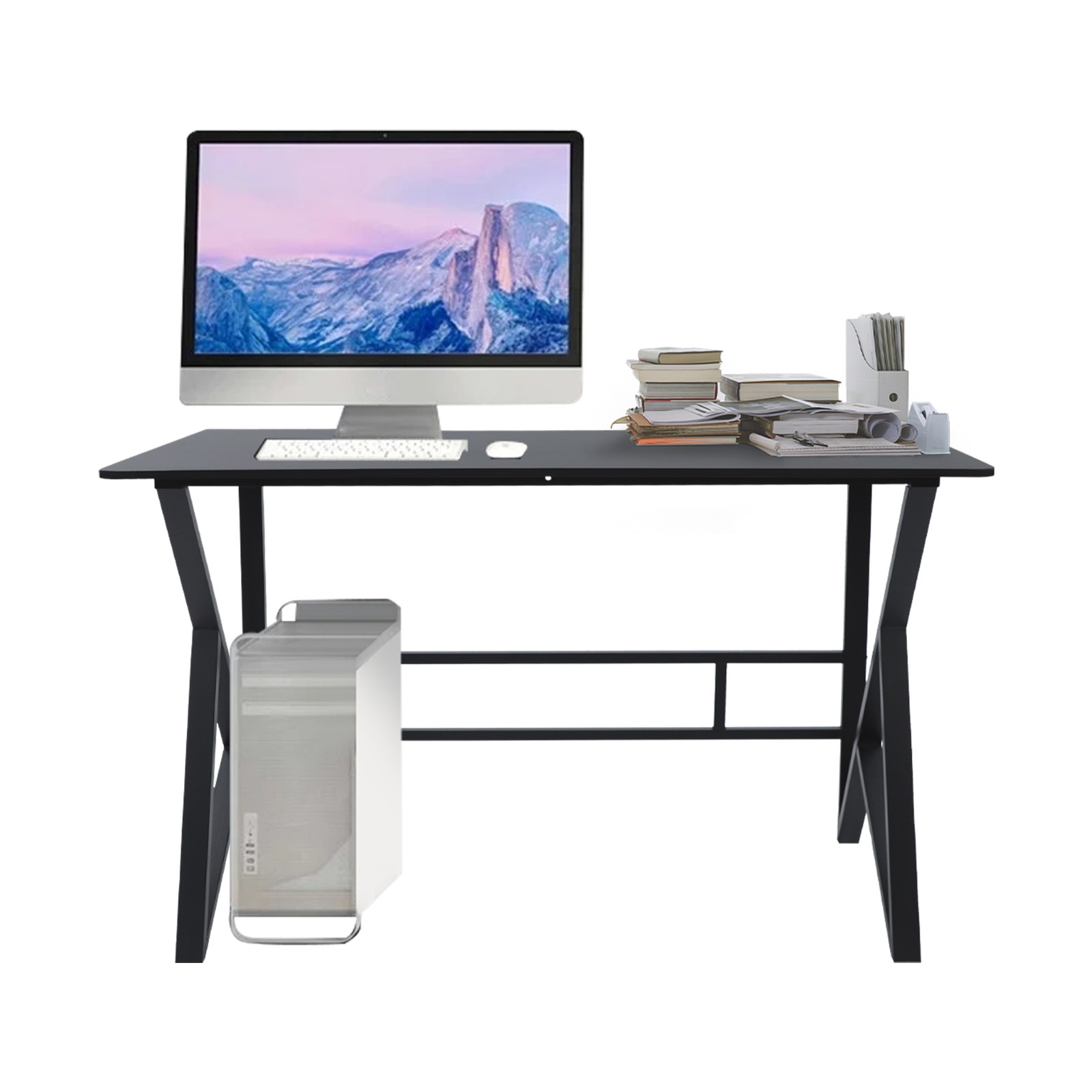 Computer Desk Home Office Writing Desk, Ergonomic Student Writing Desk Gaming