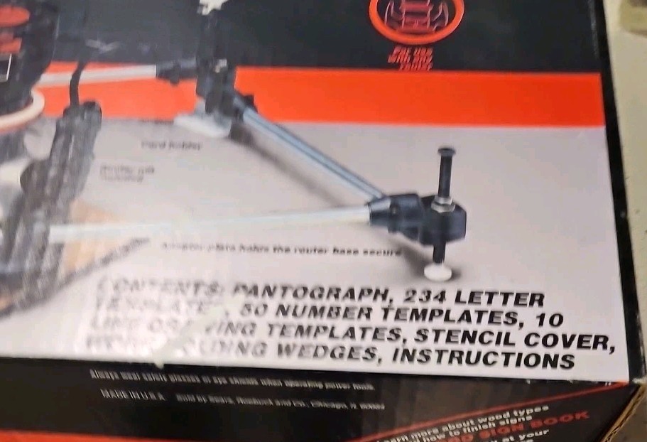 Sears/Craftsman Router Pantograph 925187 3-Dimensional Guide Accessory