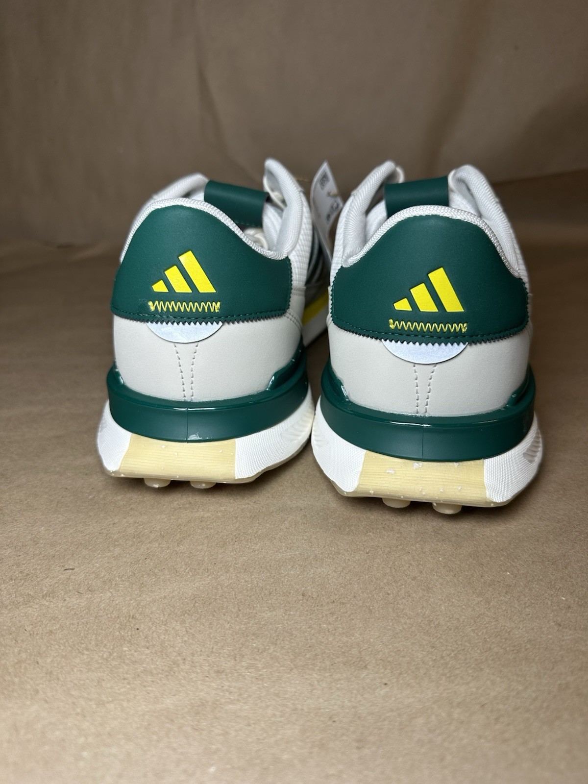 Adidas S2G 24 Men's Golf Shoes SZ 8 Spikeless - White / Green / Alumina New