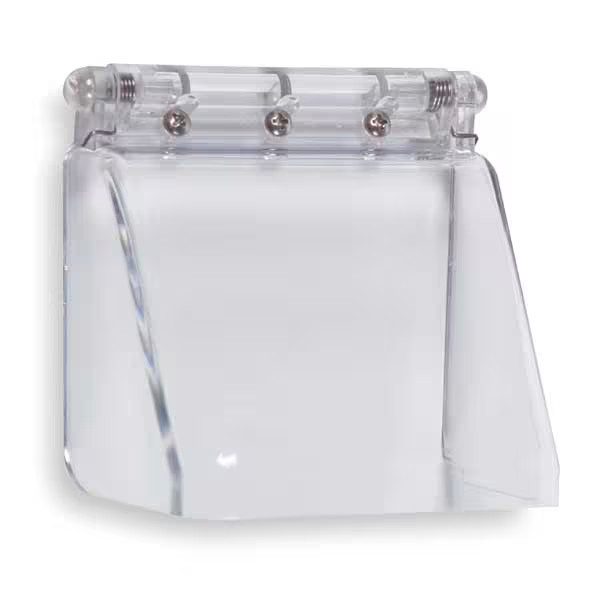 Keypad Cover, Polycarbonate, Flush Mount, 3 7/8 in W x 3 in H x 2 3/4 in D,