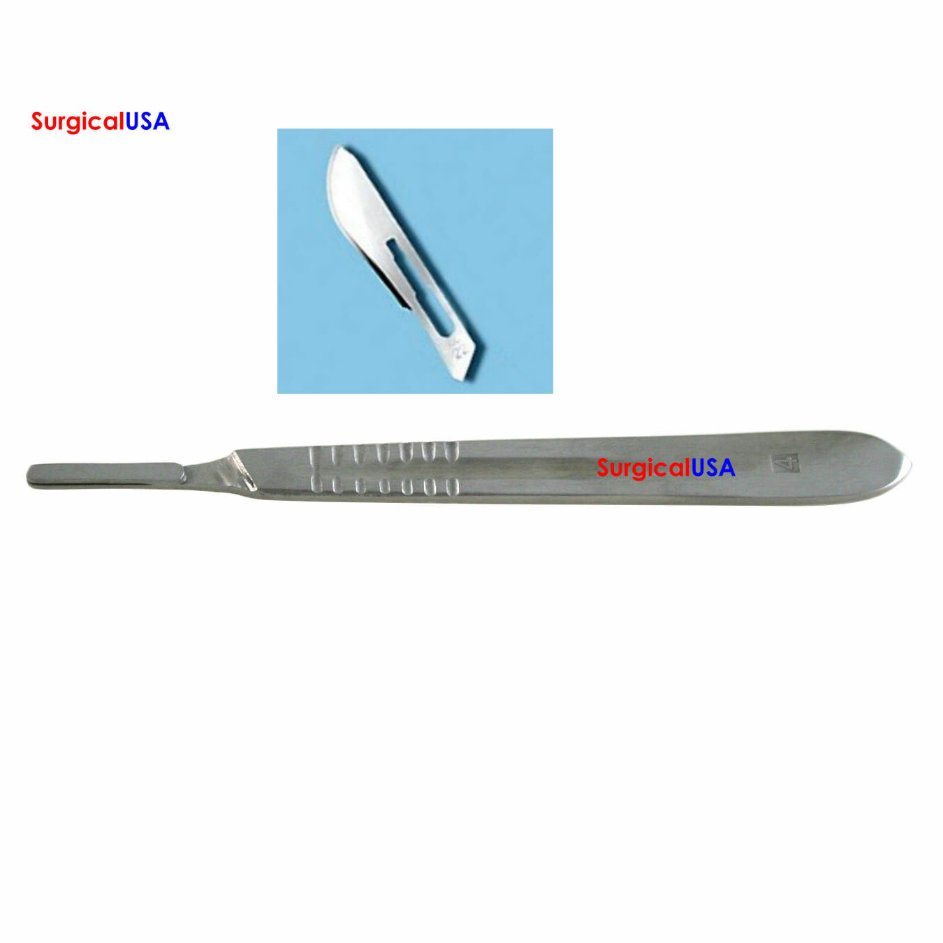 Kit of Scalpel Handle #4 + Sterile Pack of Scalpel Blade #22 Premium Grade