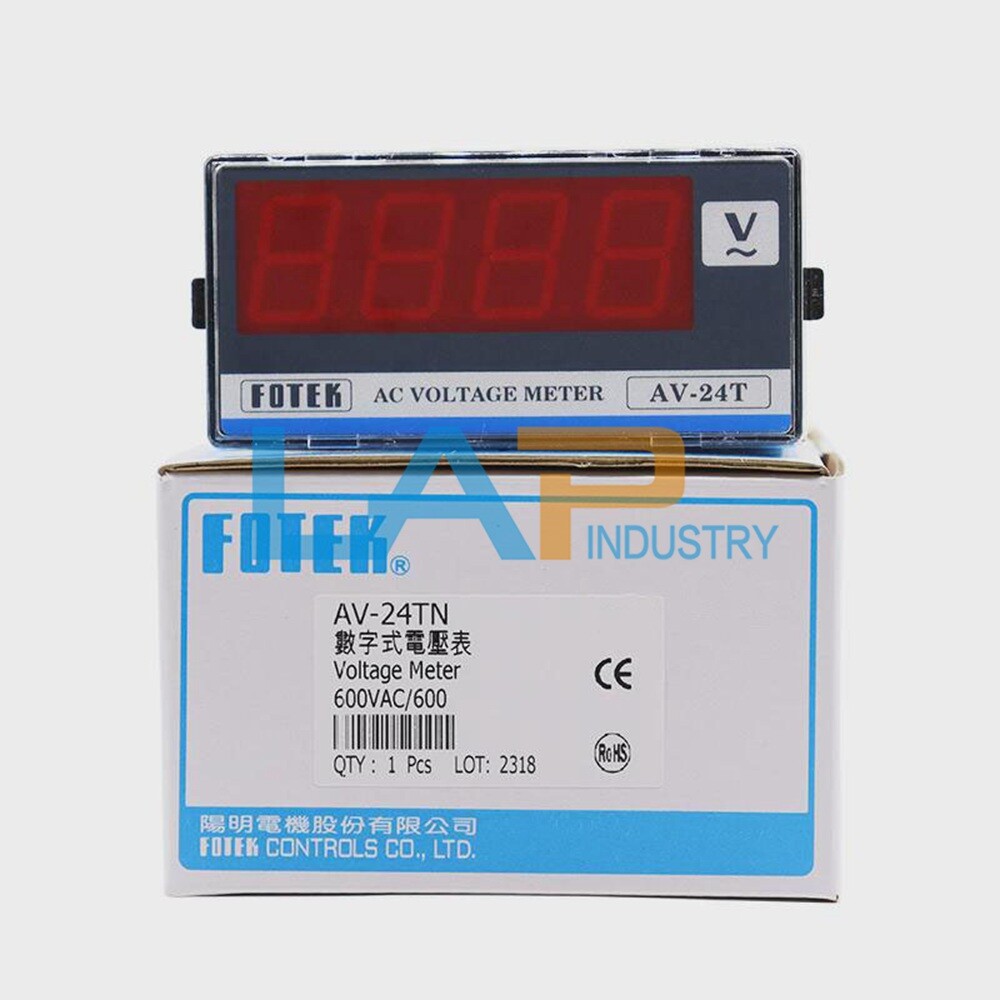 1Pcs New For FOTEK Digital AC voltmeter AV-24TN(AV-24T) AV24TN 600VAC/600