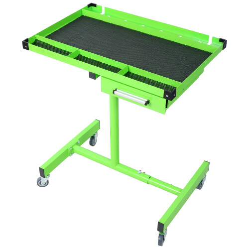 Heavy Duty Adjustable Work Table Bench With Drawer 220 lbs Rolling Tool Cart