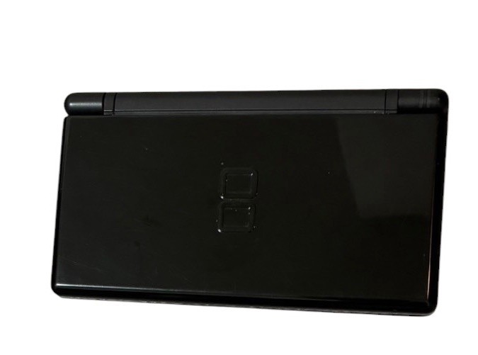 Nintendo DS Lite Jet Black Console Tested Working w/ Charger Stylus From Japan