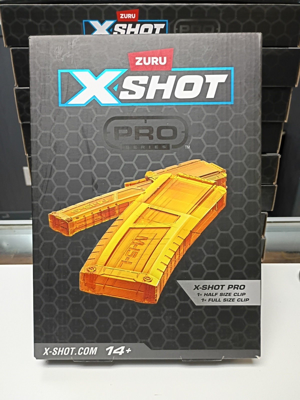 Zuru X-Shot Pro Series ☆1 Half Clip And 1 Full Clip ☆Clips Only ☆ Age 14 & up