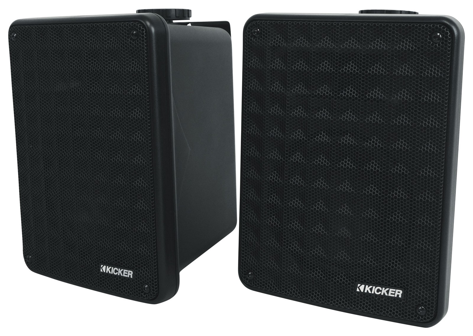Pair Kicker 46KB6B KB6 6.5" 150w Indoor/Outdoor Black Home Theater Speakers KB6B