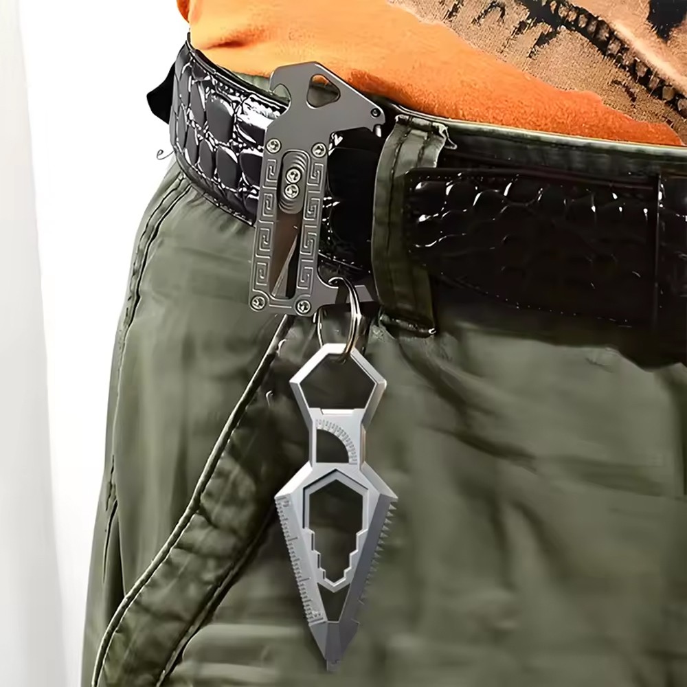 Outdoors Multitool Portable Keychain Combo Tool for Everyday Carry and Camping