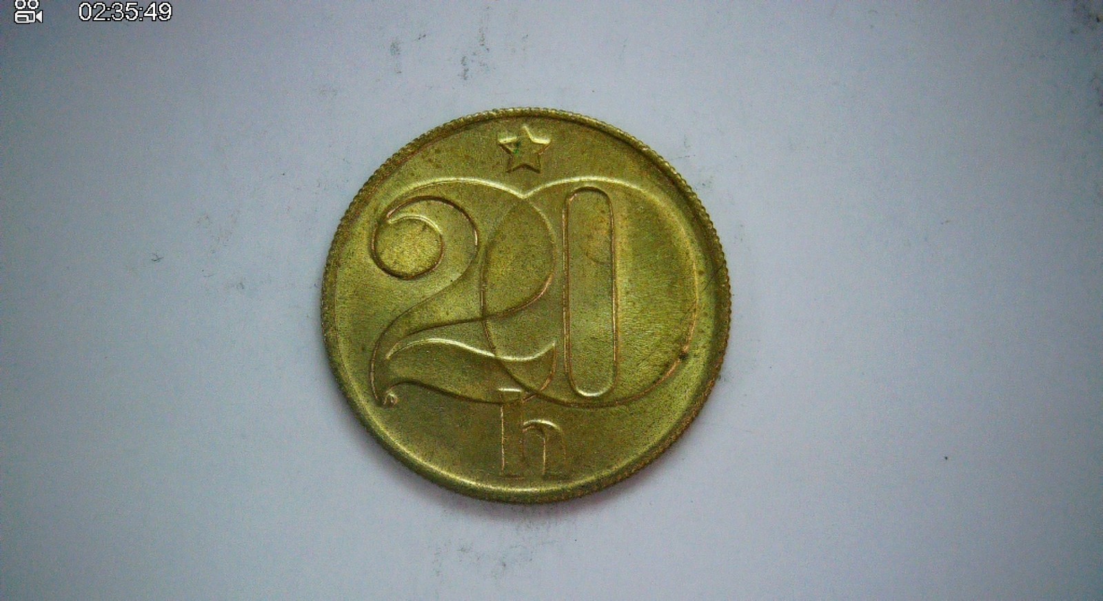 Czechoslovakia 1985 20 Haleru Czechoslovak Socialist Republic (lion within shiel