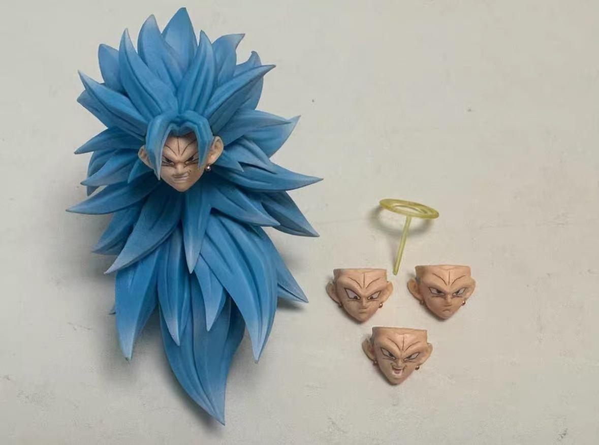 KONG Studio 021  ssj3 Vegito 1/12 shf  Vegito Blue head kit（NO Figure）vegetto