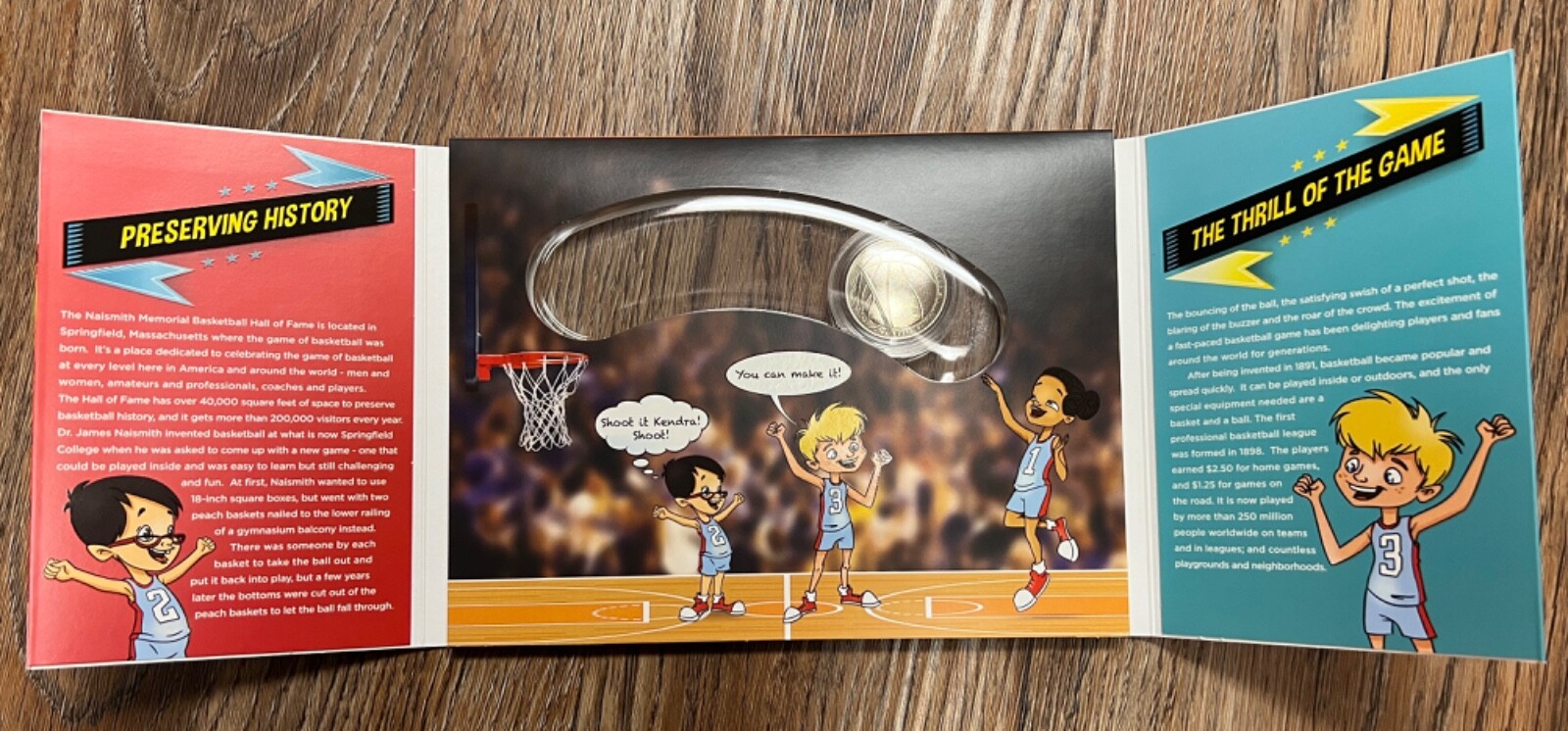 SEALED Basketball Hall Fame 2020 Enhanced Uncirculated Clad Half Dollar Kids Set
