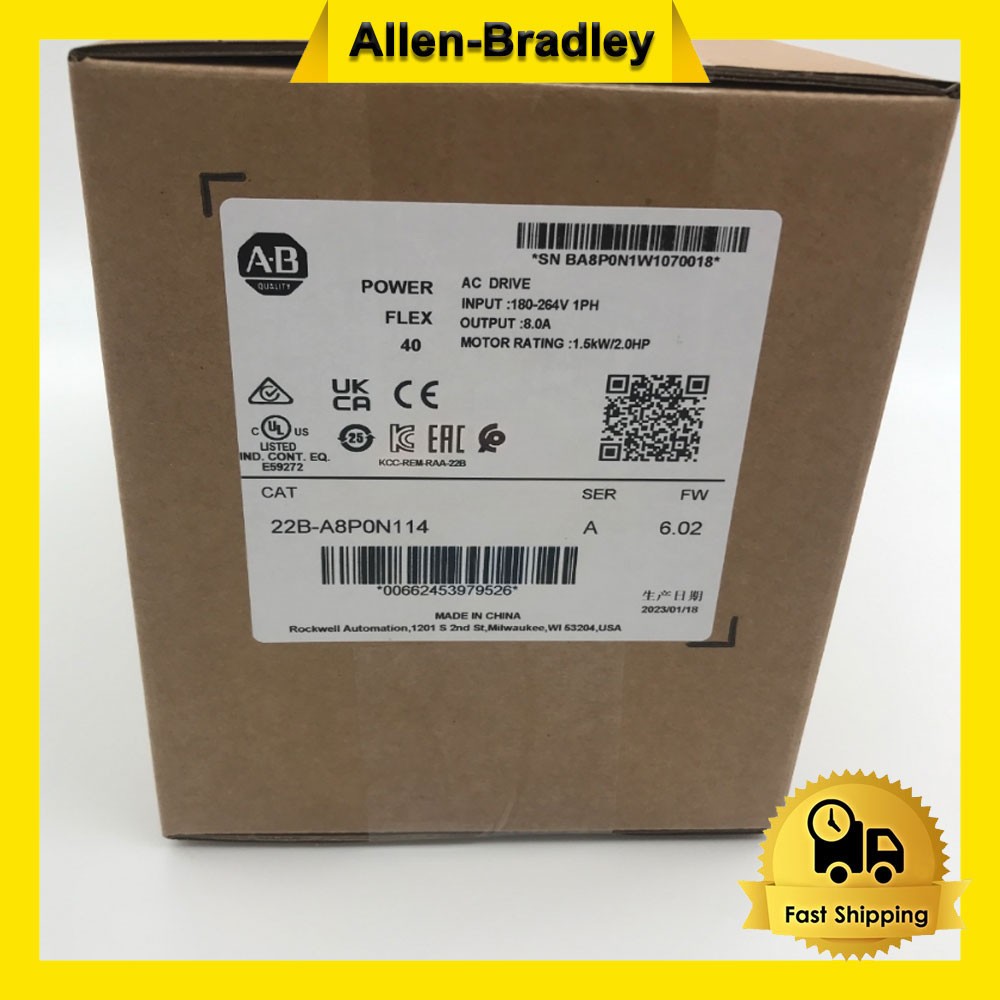 New AB 22B-A8P0N114 Free Shipping New in Box New Factory Sealed PLC