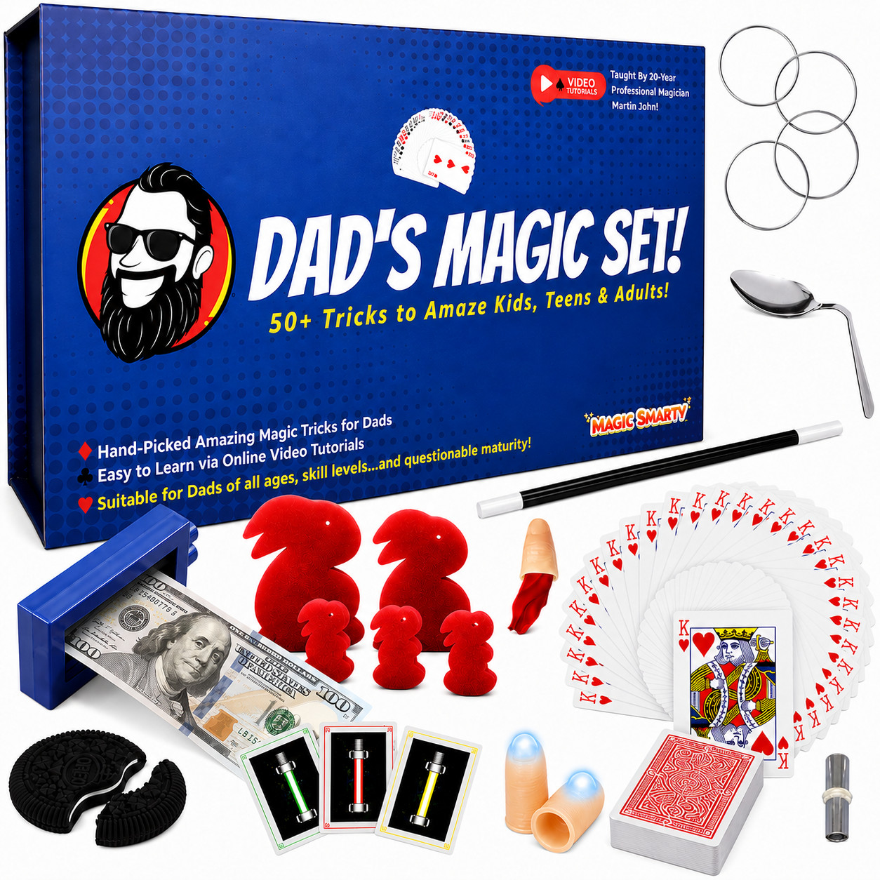 Dad’s Magic Set - 50 Awesome Magic Tricks for Dad to Amaze the Whole Family