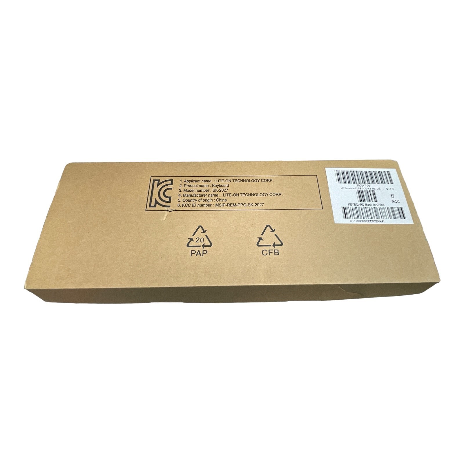 HP 700847-001 WIRED USB SMARTCARD KEYBOARD