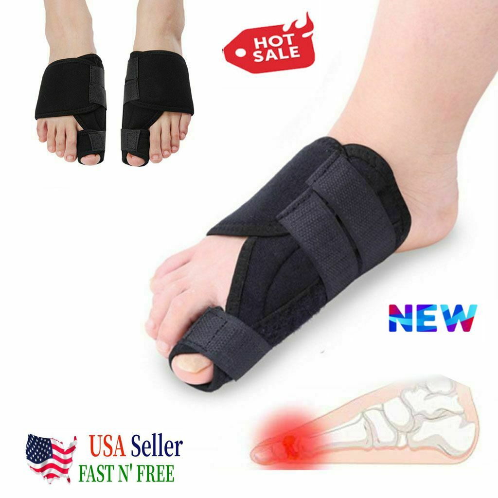 2pcs Big Toe Bunion Splint Straightener Corrector Foot Pain Relief Hallux Valgus