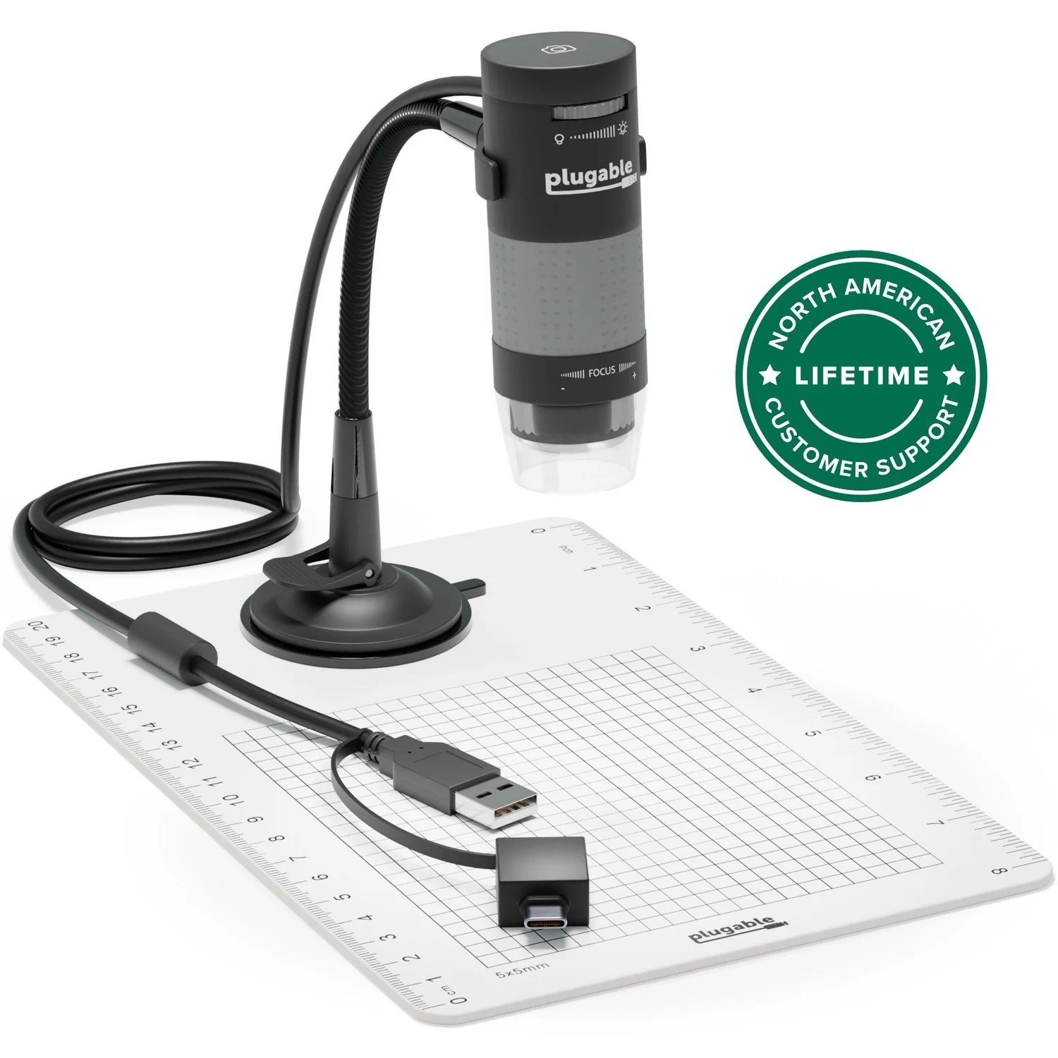 LUGABLE 250X DIGITAL USB MICROSCOPE WITH OBSERVATION STAND