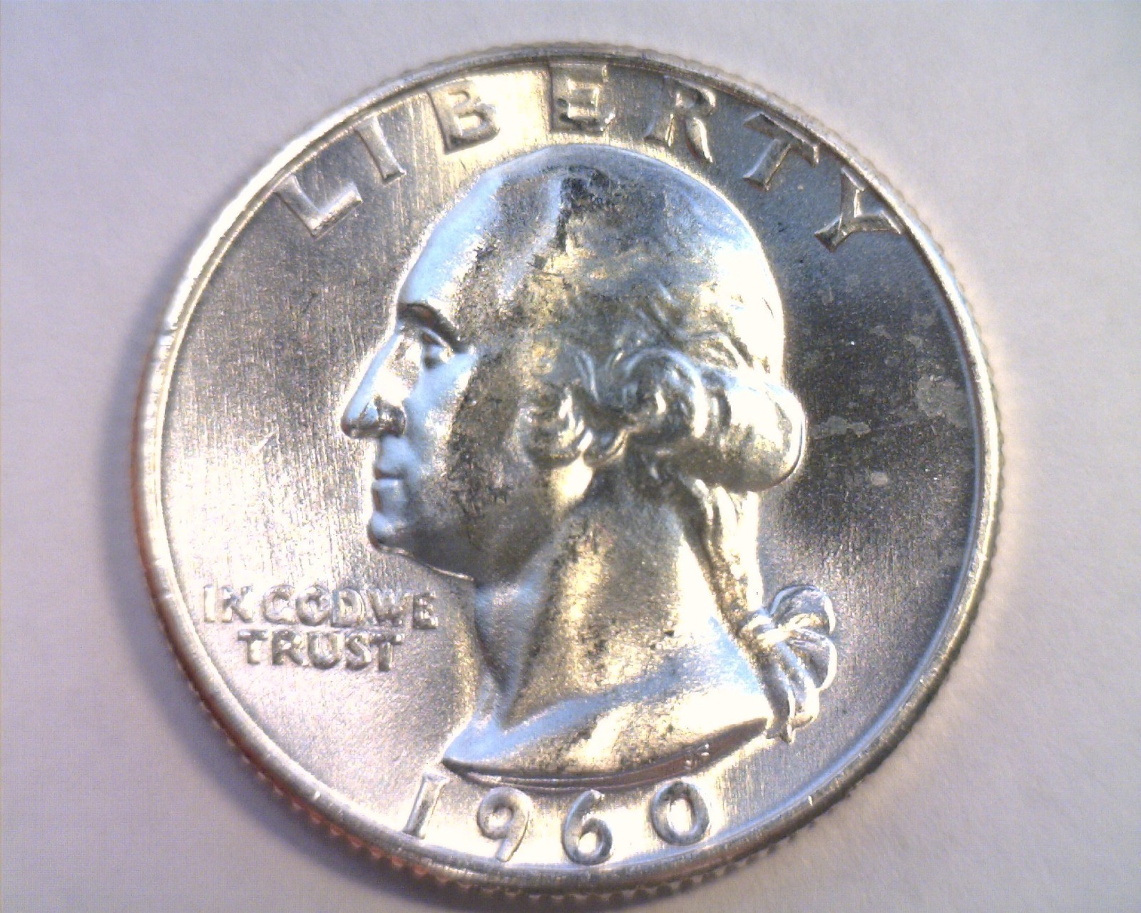1960-D WASHINGTON QUARTER CHOICE UNCIRCULATED+ CH. UNC.+ NICE ORIGINAL COIN