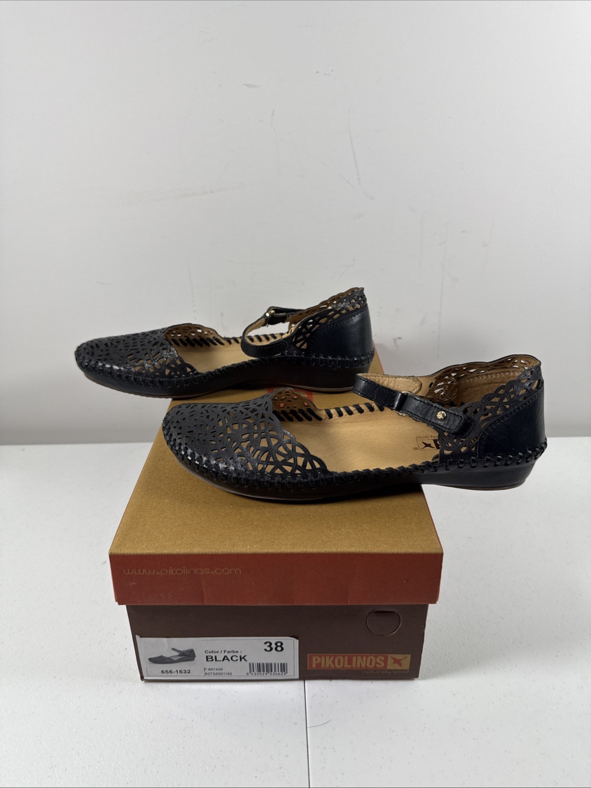 NEW Pikolinos Womens Puerto Vallarta Mary Jane Closed Toe Flat Comfort Shoes
