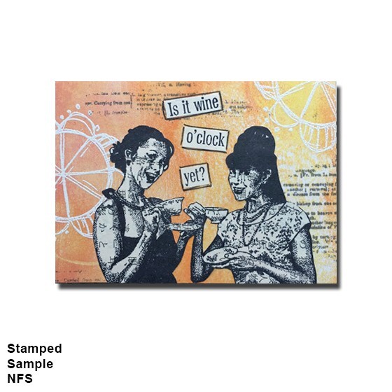 Mounted Rubber Stamp, DICTIONARY PAGE, Background Stamp, Collage, Mixed Media