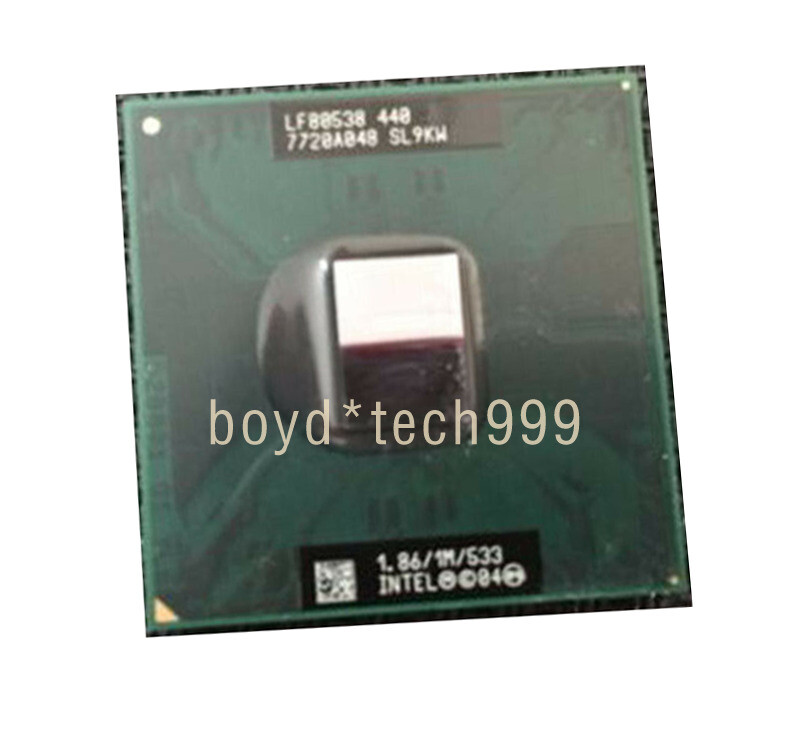 Intel Celeron M 440 1 cores CPU CM440 SL9KW Socket M 1.86G/1M/533 MHz Processors