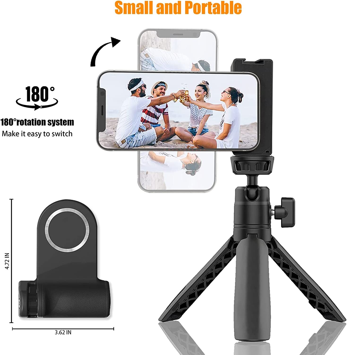 Magnetic Camera Grip for Iphone Magsafe Phone Video Shooting Handle Bluetooth Br