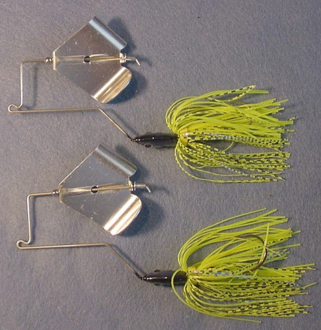 2 ~ 1/2 oz  Buzzbaits Pro Assassinator Patented Drop Head Buzzbait ~Blue Chart.