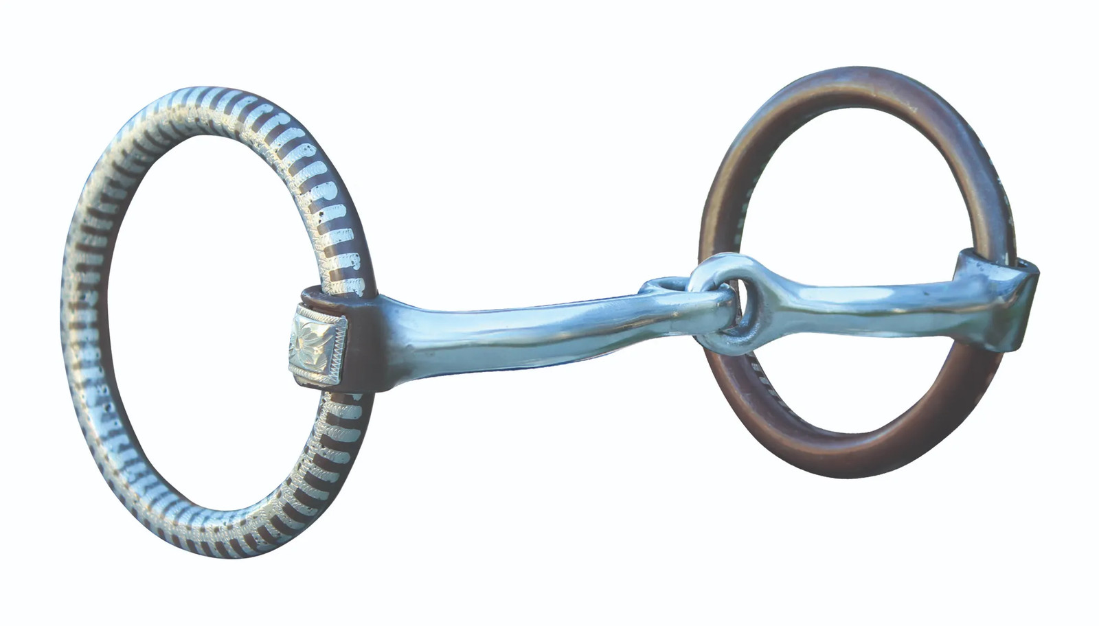 Professional's Choice Bob Avila O-Ring Snaffle Horse Bit - 5” Sweet Iron &