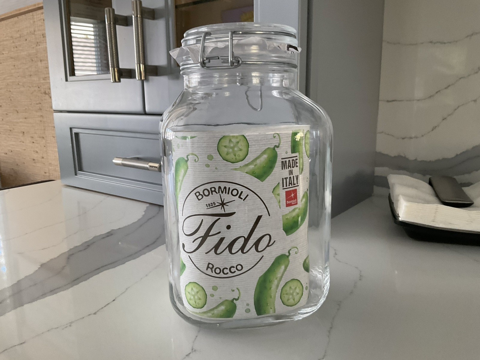 BORMIOLI ROCCO FIDO GLASS JAR CANNING 3 liters MADE IN ITALY NEW