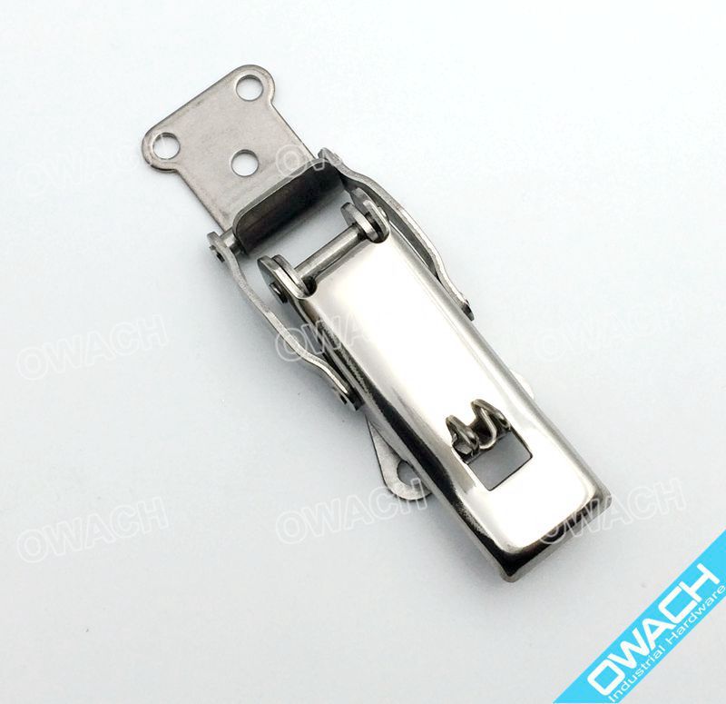 3" Stainless Steel Draw Latch Secondary Catch, with Spring, Toggle Latch
