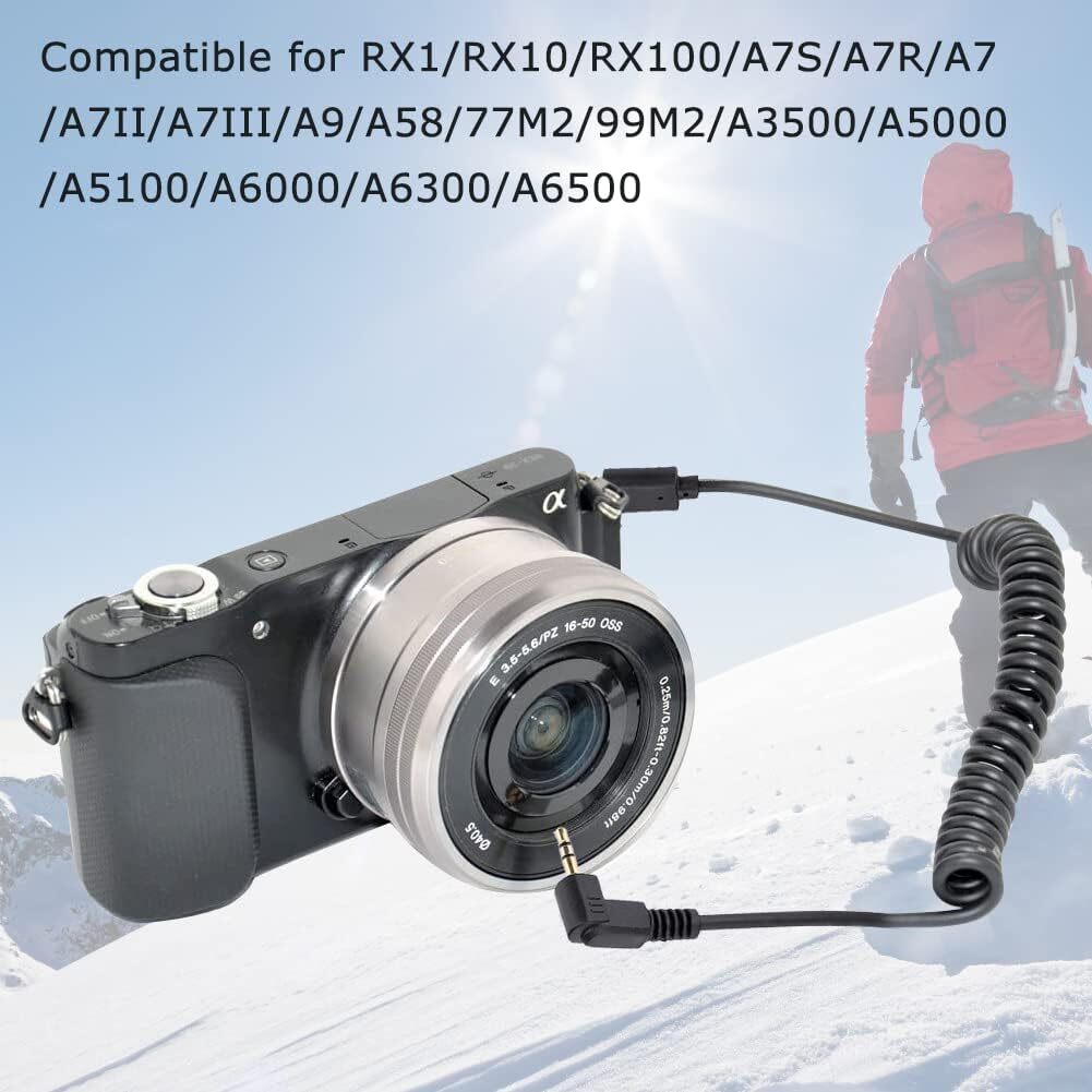 2.5mm to S2 Remote Shutter Cable for Sony Multi Terminal Camera A7R2 RX100M5 A9
