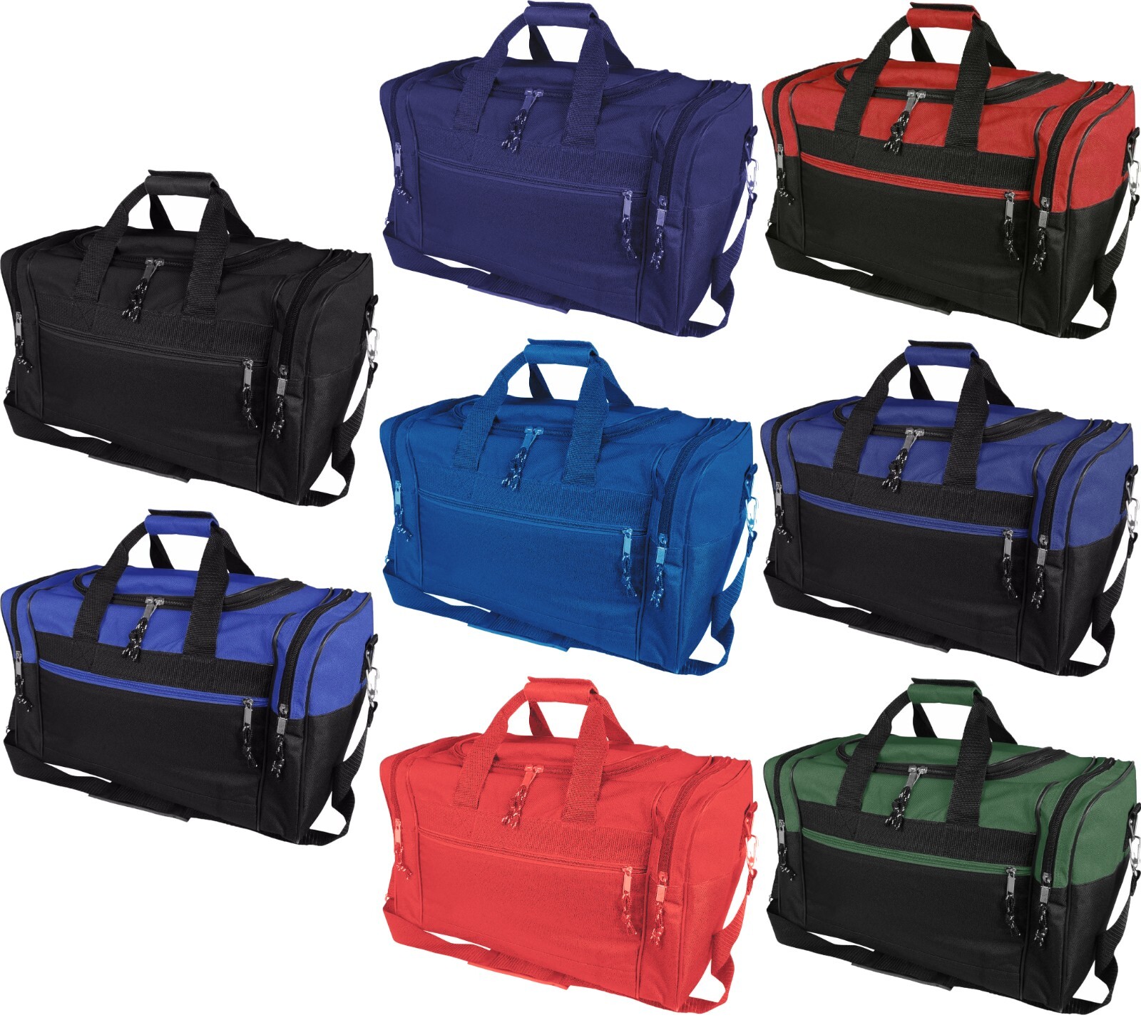 17" Gym Travel Duffel Bag Sports Gear Carry On Overnight Duffle Weekend Luggage