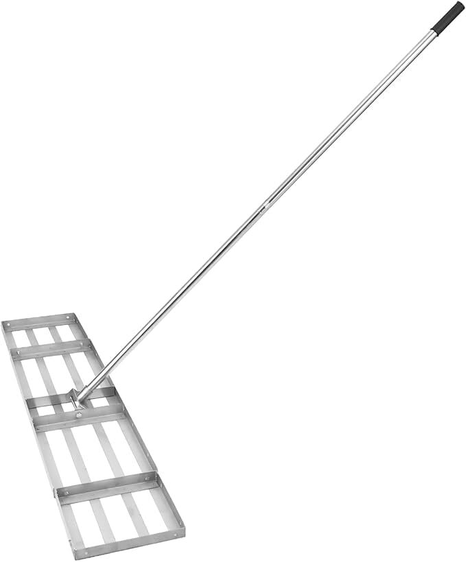 Heavy Duty 36"x10" Lawn Leveling Rake w/ 6'FT long Handle for Yard Garden Lawn