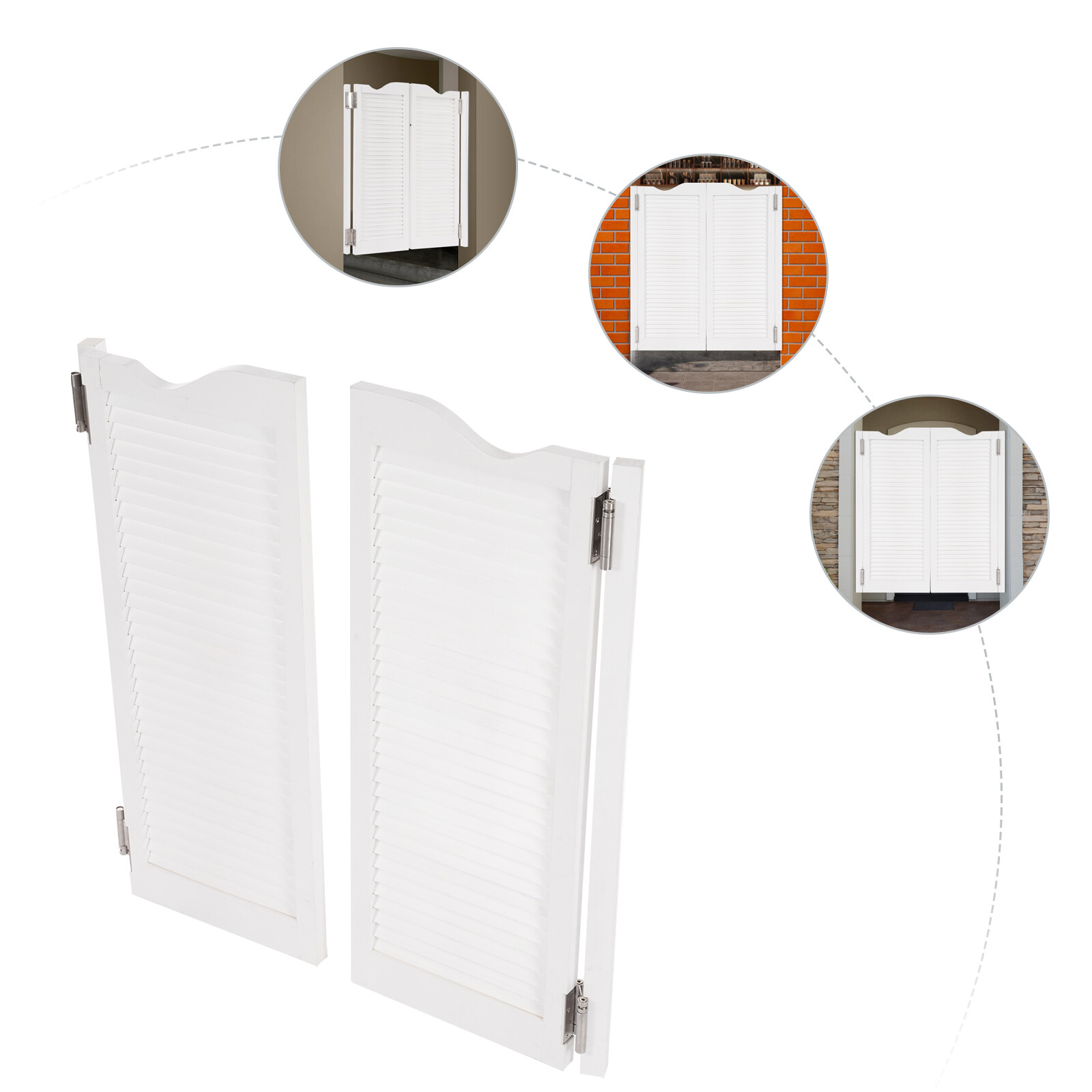 Countryside Double Half Door Double-hinged Door With Hinges