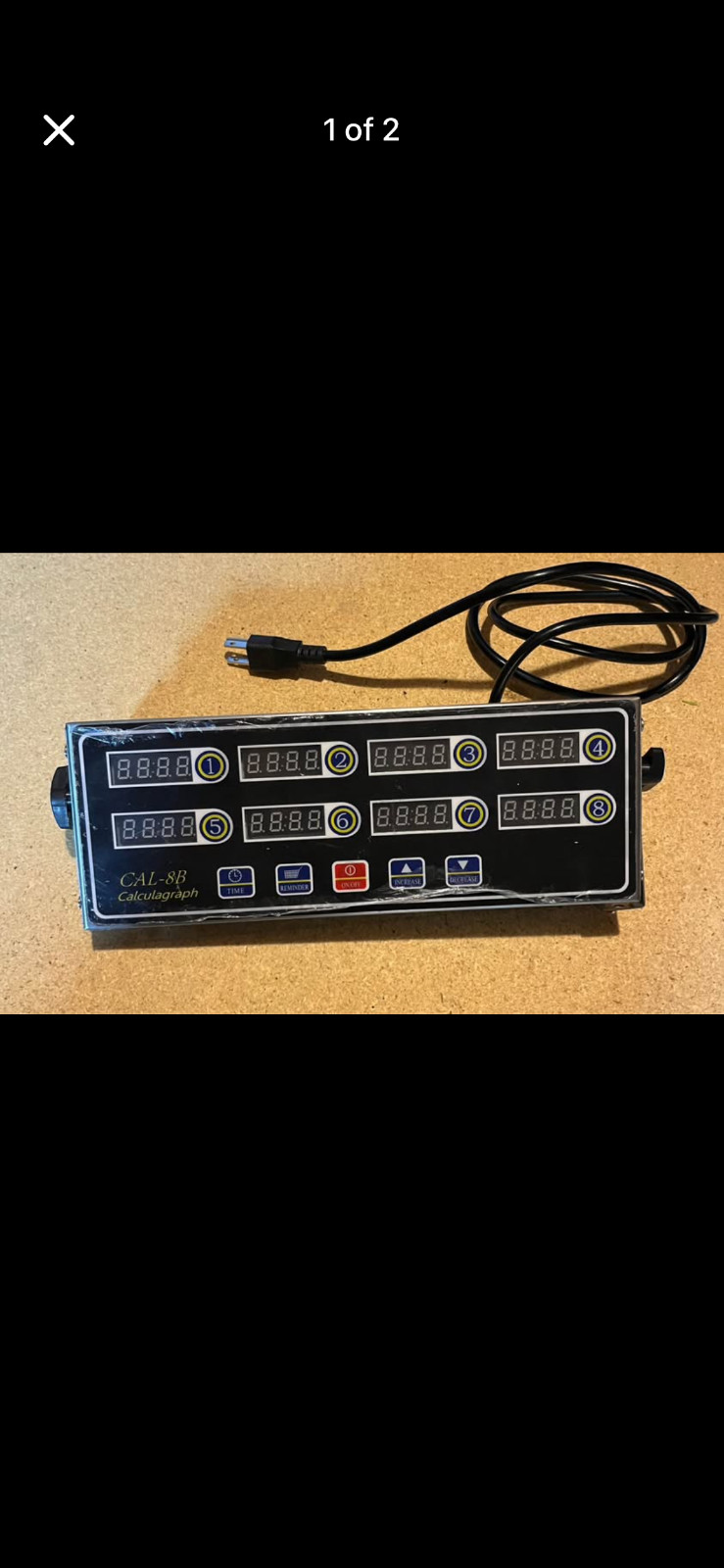Digital Commercial Countdown CAL-8B 8 Channel Timer Kitchen Calculagraph Loud US