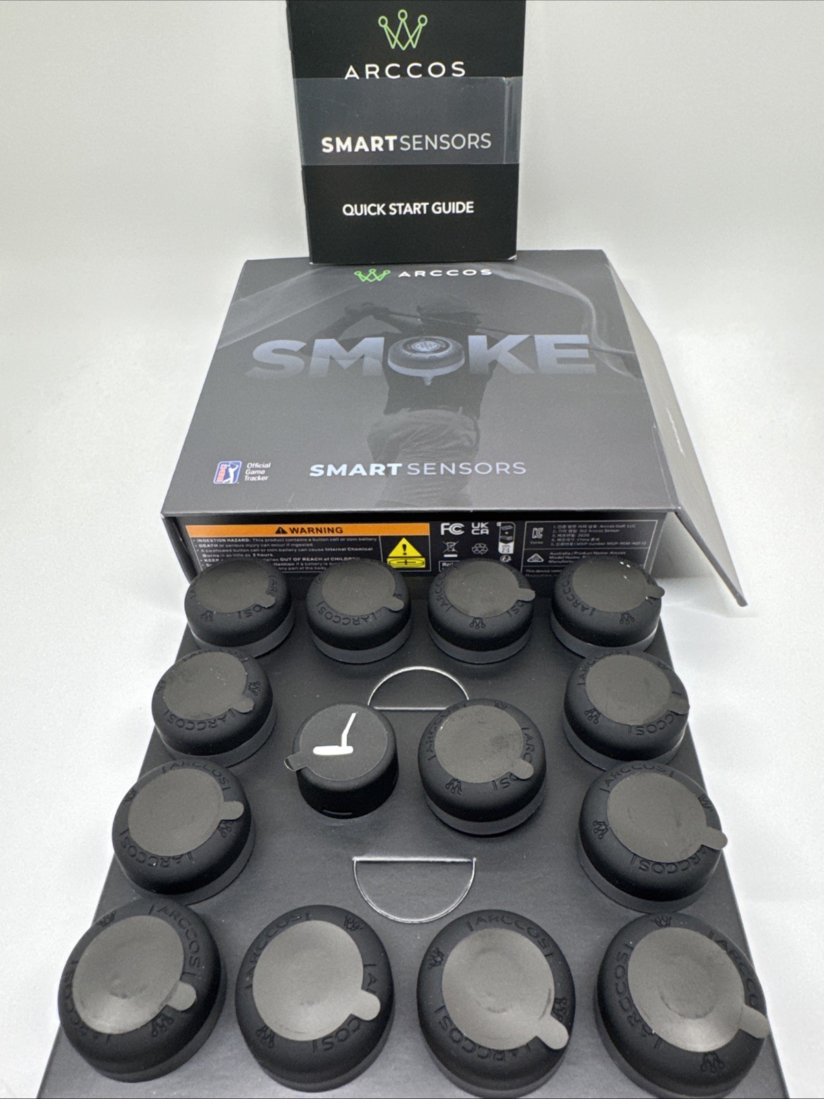 Limited Edition Arccos Smoke Smart Sensors Golf's Best On Course Tracking System