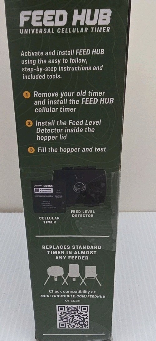 Moultrie Mobile Feed Hub Universal Cellular Timer - New Sealed Box
