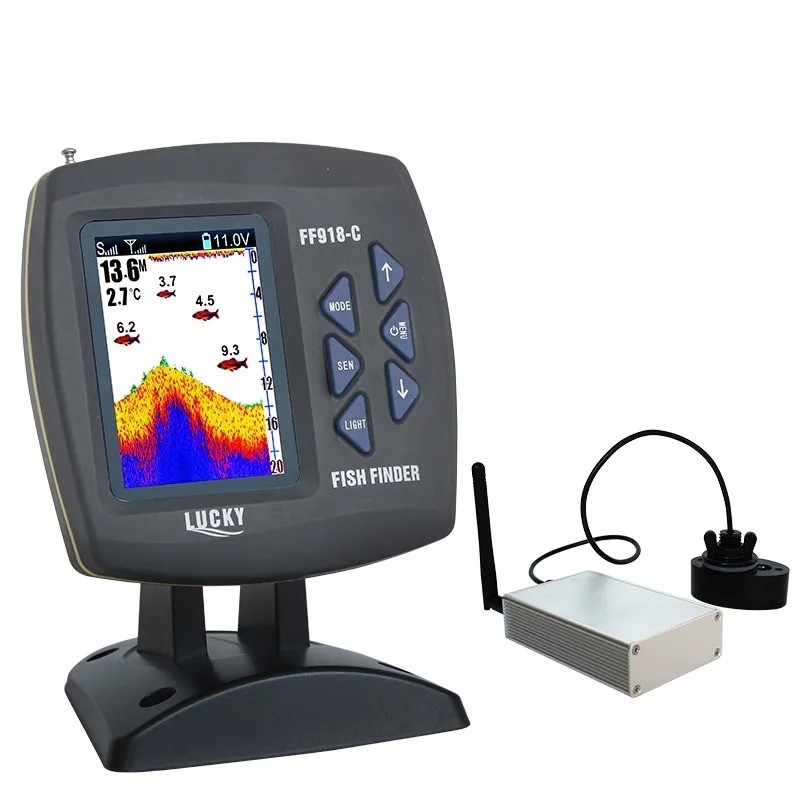 FF918-CWLS Wireless Fish Finder 980ft Range Sonar Depth Boat Fishing Device
