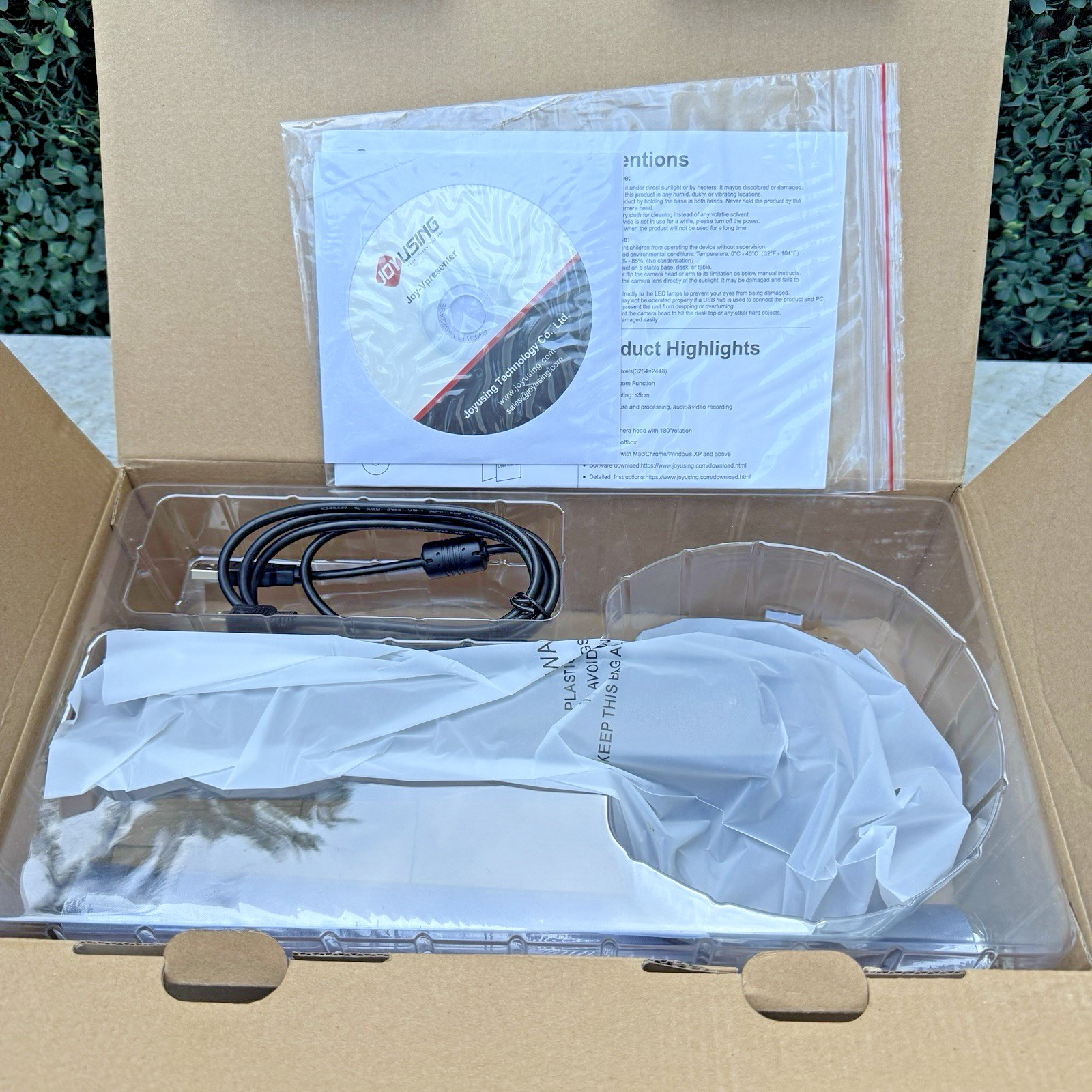 JOYUSING V500S Document Camera Visual Presenter, 1080P HD, 8 MP Camera
