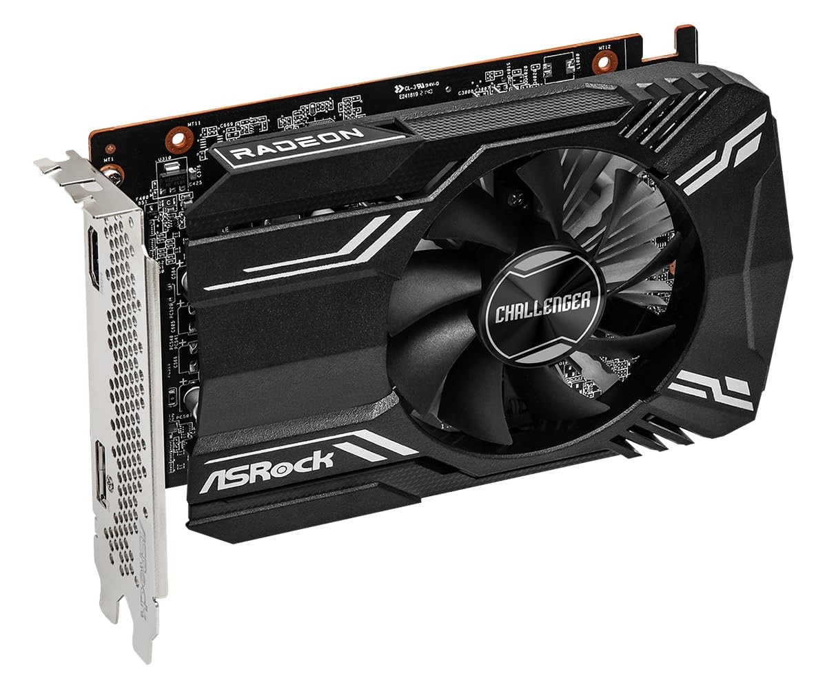 AMD Radeon RX 6400 Challenger ITX 4GB GDDR6 0dB Cooling 16 Gbps Graphics Card