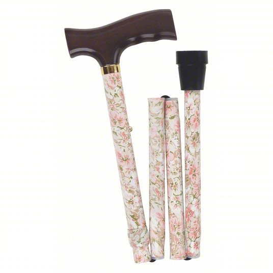 NIP DMI FLORAL  FOLDING CANE T-Top  Adjustable 33 – 37 in Aluminum