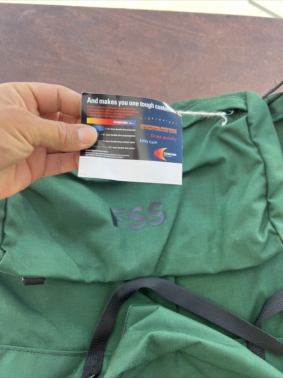 FSS Forest Service Packsack Benchmark Green Backpack Made in USA