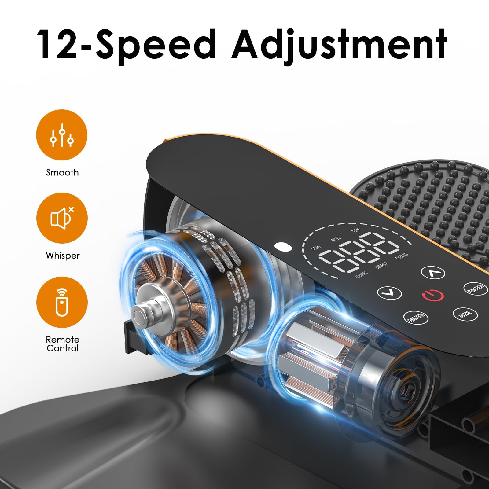 Under Desk Elliptical Machine for Senior 12 Speed Leg Exerciser While Sitting...