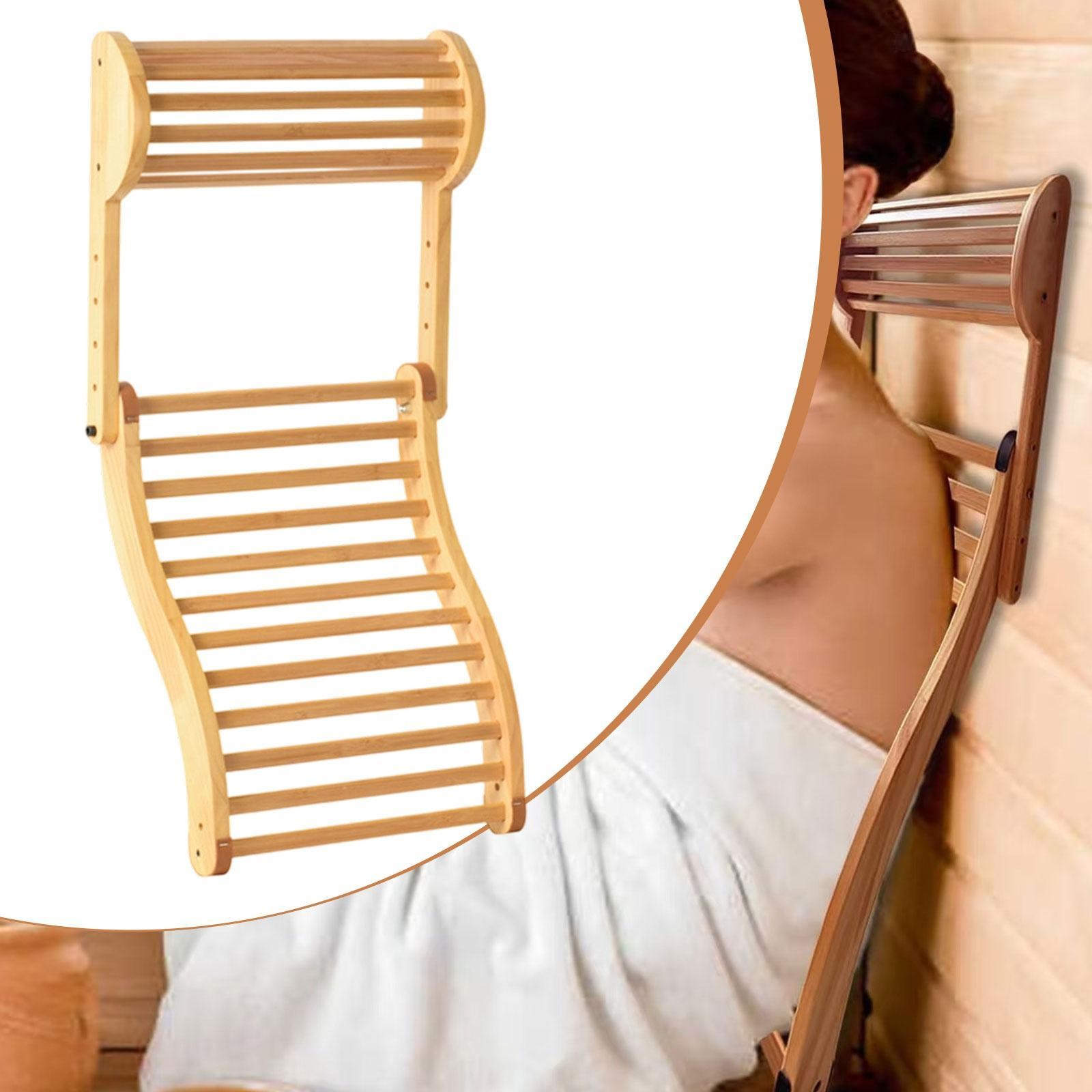 Sauna Backrest Sauna Headrest Supplies S Shape Practical Adjustable Angles